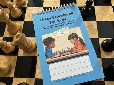 chess scorebook for kids