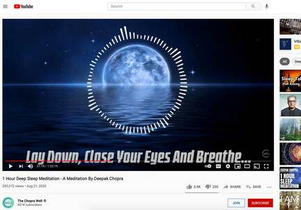 youtube video 1 hour deep sleep meditation a meditation by deepak chopra