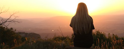 person meditating