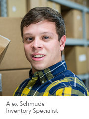 Alex Schmude, Inventory Specialist