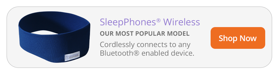 SleepPhones Wireless can be worn with your DIY face mask