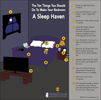 10 Things You Should Do To Make Your Bedroom A Sleep Haven [Infographic ...