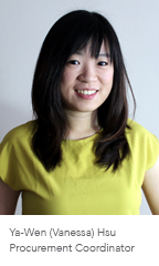 Vanessa Hsu, Procurement Coordinator