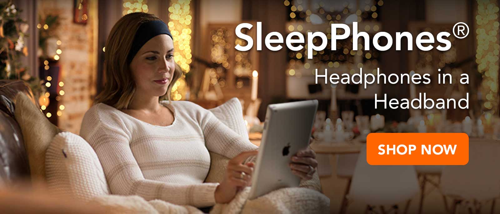 woman shopping to gift SleepPhones headphones