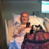 SleepPhones® Headphones for Hypnobirthing Woman using SleepPhones® comfortable headphones to play calming music for hypnobirthing